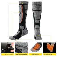 Chaussettes chauffantes personnalisables, batterie rechargeable, chauffe-pieds, chaussettes de randonnée, chaussettes chauffantes électriques pour le camping, le ski