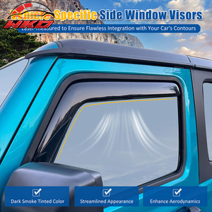 Déflecteurs de vitres encastrés pour Jeep Wrangler 18-25 2 portes et Gladiator 20-25 - Product Image 3