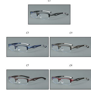 <span class=keywords><strong>Occhiali</strong></span> <span class=keywords><strong>da</strong></span> <span class=keywords><strong>vista</strong></span> sportivi semi-rimless <span class=keywords><strong>da</strong></span> uomo QSKY, montatura in TR90, aste cave traspiranti, leggeri 20g, modello 1077 - Product Image 5