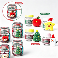 Vente en gros de jeux de société personnalisés, pots magiques anti-stress, peluches de Noël (sapin, pomme, bonhomme de neige), cadeaux de Noël extensibles à l'eau