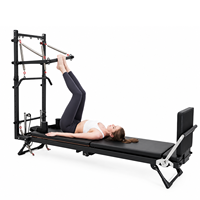 ZENJOY Reformer Pilates de Haute Qualité avec Tour, Équipement de Fitness pour la Maison, Yoga et Entraînement, Machine de Pilates Reformer