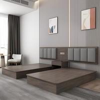 Luxuriöse Holz-Hotelzimmer-Sets Maßgefertigte Moderne Minimalistische Umweltfreundliche Langlebige Möbel für Hotels & Apartments