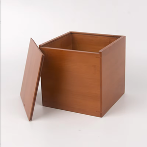 Urne en bambou à couvercle coulissant, petit cercueil unique pour animaux de compagnie, conteneur léger en bambou pour cendres d'animaux pour la commémoration quotidienne - Product Image 2