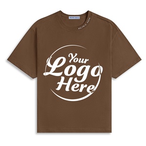 Heavyweight 100% Cotton Crewneck Tee for Men Anti-Shrink Quick Dry Breathable Summer 3D Pattern Custom Label T-Shirt - Product Image 4