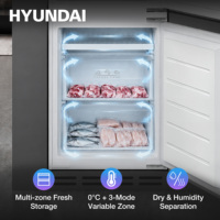 HYUNDAI Slimme Inbouwkoelkast 274L Koelkast Vriezer A++ Energiezuinig 2 Zones 4 Laden Intelligent Keukenapparaat