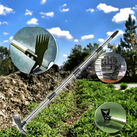 NOUVEAU Désherbeur manuel détachable en métal pour jardin avec poignée en acier