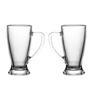 Mug en <span class=keywords><strong>verre</strong></span> transparent multi-usage <span class=keywords><strong>pour</strong></span> bière, café irlandais, thé, pub, maison, boisson, tasse élégante avec poignée en forme de sablier, <span class=keywords><strong>verre</strong></span> à bière - Product Image 1