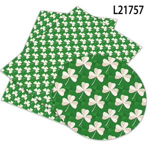 Día de San Patricio, diseño de tartán a cuadros de primavera, impermeable, estampado de piel sintética, lazos para el <span class=keywords><strong>pelo</strong></span> DIY, sofá, muebles decorativos - Product Image 6