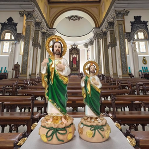 Resina cristiana personalizzata Saint Jude <span class=keywords><strong>San</strong></span> Judas Tadeo statuetta religiosa decorazione per la casa e artigianato usano Souvenir regalo religioso - Product Image 5