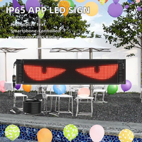 Affiche numérique LED flexible contrôlable par application, texte personnalisé, motif, animation pré-conçue pour jardin, route, filament, bouteille, affiche numérique