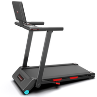 Tapis roulant électrique pliable avec écran LED, inclinaison automatique à 20 %, capacité de charge de 400 lb, moteur 1.0, portable, pour usage domestique
