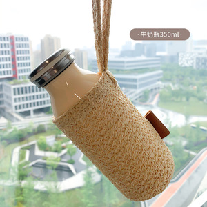ปลอกแก้วสานจากฟาง, ปลอกขวดหวาย, ปลอกแก้วลาเต้/นม/แก้วกาแฟ, ปลอกแก้วชานมแบบสั่งทำพิเศษ - Product Image 4