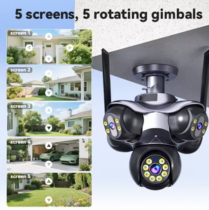 <span class=keywords><strong>Camera</strong></span> An Ninh Ngoài Trời HD 25MP WIFI IP <span class=keywords><strong>Camera</strong></span> 5 Ống Kính 5 Màn Hình 5 Chức Năng PTZ Theo Dõi Chuyển Động Liên Lạc Hai Chiều Tầm Nhìn Ban Đêm Màu - Product Image 2