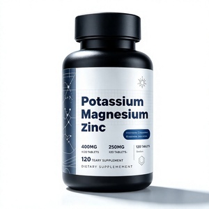 Suplemento de Aspartato de Potasio, Magnesio y Zinc OEM 1000mg, Apoya la Salud Vascular, Muscular y Nerviosa, Mejora la Memoria y el Sueño, Sin OMG, Vegano - Product Image 1