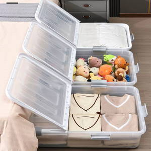 Moderne Injection PP Underbed Organisateur Rectangle Plat En Plastique Boîte De <span class=keywords><strong>Rangement</strong></span> Vêtements En Gros Élégant Chevet De Stockage - Product Image 3