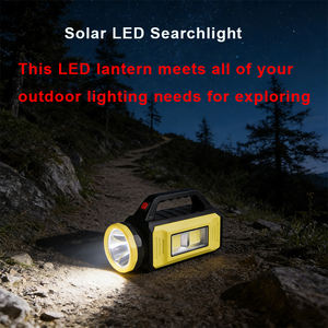 Lampe solaire COB multifonctionnelle super lumineuse pour l'extérieur, lampe torche LED portable rechargeable par USB, étanche, lampe torche tactique - Product Image 4