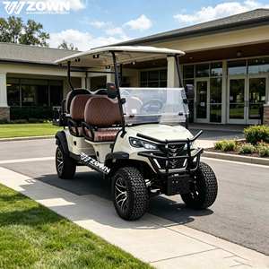 Voiturette de golf électrique personnalisable ZOWN 4 places avec tableau de bord numérique au design moderne, garantie de 2 ans pour les attractions touristiques - Product Image 5