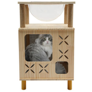 Árbol para Gatos Frenesi de Madera Maciza de 24'' de Alto para Gatitos - Product Image 3