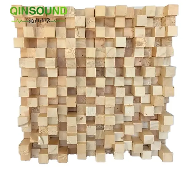 3d Acoustic Wall Panel Wooden Sound Diffuser Studio Solid Wood Qrd Sound Diffuser Acoustic Panel