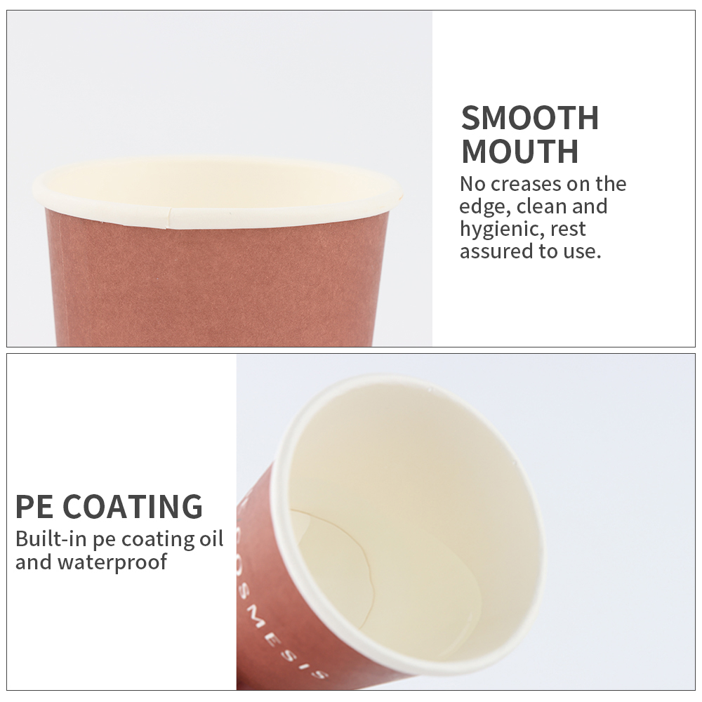 Disposable Custom Printed 4OZ 6OZ 8OZ 12OZ 16OZ Hot Drink Double Wall Biodegradable Paper Coffee Paper Cups Wholesale