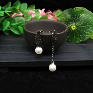 yunnique Angel <b>Wing</b> Pearl Drop <b>Earrings</b> For Women Korean Style Stainless Steel Gift Fashion Jewelry - Product Image 1