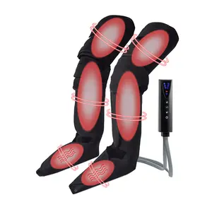 脚回復システムフルマッサージャーマシンブーツ赤外線加熱上肢ふくらはぎ足マッサージャー