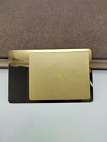 Carte de visite NFC en métal noir mat 13,56 MHz gravée au laser, carte téléphonique à toucher pour applications hôtelières et réseaux sociaux