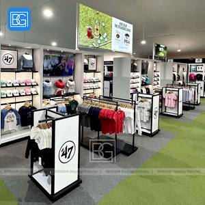 Estantes de exhibición de tienda de ropa personalizada de moda para camisas y gorras Accesorios de tienda minorista de moda para muebles de tienda de exhibición de ropa - Product Image 2