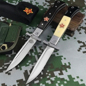 Navaja Plegable Industrial Negra para Camping y Caza, Herramienta EDC para Exteriores, Marca Russia Exit - Product Image 2