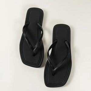 Chanclas transpirables y ligeras para mujer, con punta abierta, ideales para las tendencias de moda de verano y otoño, para uso casual en la playa y junto al mar. - Product Image 2