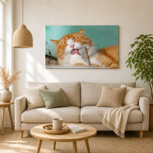 Stampa su Tela Personalizzata con Ritratto <span class=keywords><strong>di</strong></span> <span class=keywords><strong>Animali</strong></span> Domestici 40x60cm, Dipinto Fotografico <span class=keywords><strong>di</strong></span> Cani e Gatti, Arte Murale Personalizzata per Arredamento Casa - Product Image 4