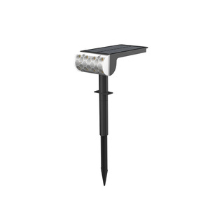 ไฟสนามหญ้าพลังงานแสงอาทิตย์ LED กันน้ำ ดีไซน์เรขาคณิต สำหรับสวนและลานบ้าน - Product Image 1