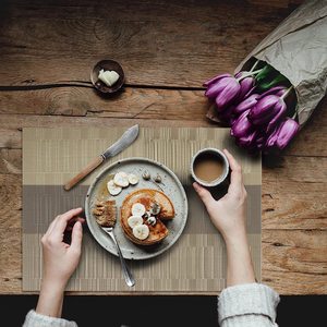 Sets <span class=keywords><strong>de</strong></span> table rectangulaires résistants à la chaleur, multicolores, antidérapants, lavables, protection pour table <span class=keywords><strong>de</strong></span> salle à manger et cuisine - Product Image 3