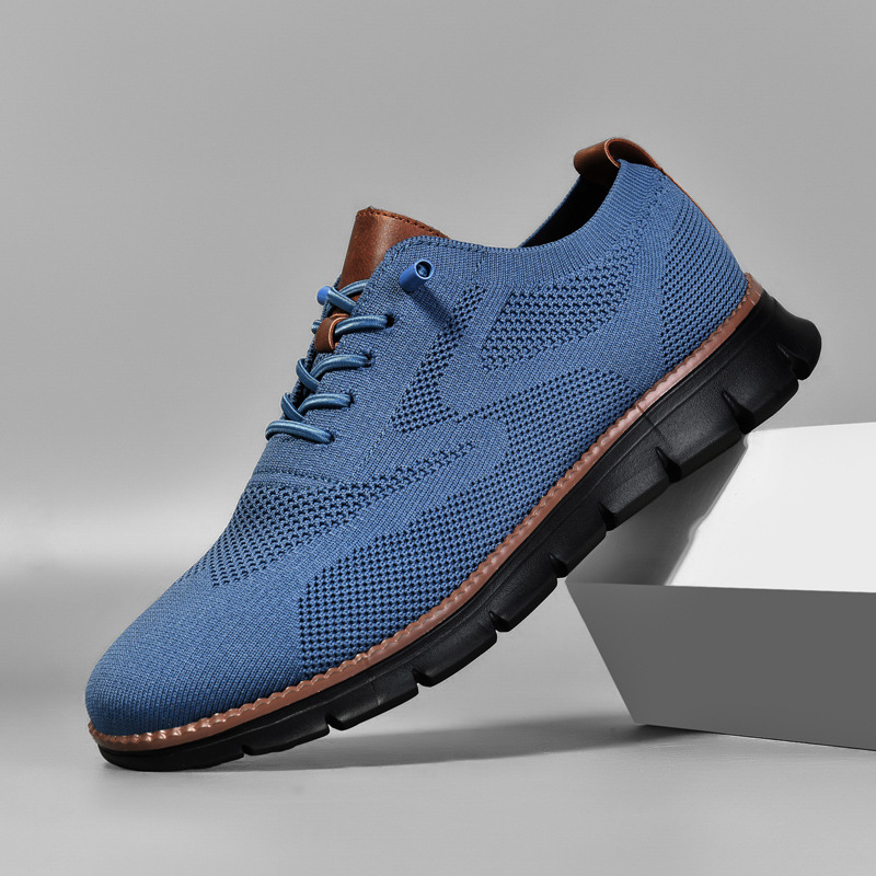 Bleu clair-noir-marron
