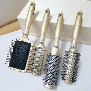 Uv độ bóng cao thời trang nhà Bàn chải tóc ABS xử lý hình bầu dục đệm không khí ướt/khô da đầu massage Vent Styling <span class=keywords><strong>Com</strong></span> Nylon mái chèo ướt/khô sử dụng - Product Image 1