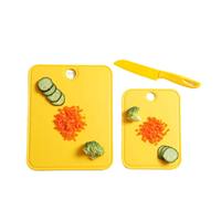Tabla de Cortar de Plástico con Patas de Goma para Cocina, Tabla de Servicio de Alimentos para Niños, Libre de BPA, Antideslizante, Material PP Duradero, Utensilios de Cocina