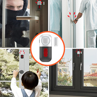 Alarme magnétique pour porte et fenêtre MEINOE 125 dB, capteur sonore ABS, avertissement de batterie faible, installation facile pour la maison, le bureau, le magasin