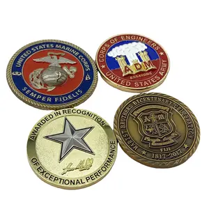 Neues Design ODM vergoldete Souvenir-Münze weiches Emaille-Laser-Logo Zinklegierung USA individualisierte Metallmünzen