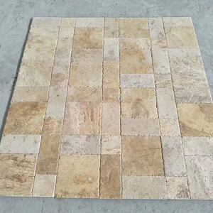 Azulejos de piedra de travertino con patrón francés moderno, decoración de pared Interior para hacer frente a la piscina y <span class=keywords><strong>Mosaik</strong></span> por proveedor - Product Image 4
