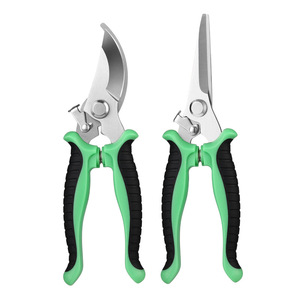 Tijeras de podar manuales Pinheng de acero inoxidable, color verde, para ramas de árboles de jardín - Product Image 5