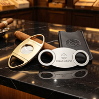 Coupe-cigares robuste en céramique, accessoire pour cigares, couteau coupe-cigares à double lame