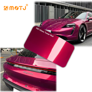 ฟิล์มไวนิลหุ้ม<span class=keywords><strong>รถ</strong></span>ยนต์คุณภาพสูง สีแดงเคลือบนาโน PET หนา 7.5 มิล เปลี่ยนสีได้ ป้องกันรอยขีดข่วน ขนาด 1.52x17 เมตร ติดตั้งง่าย - Product Image 1