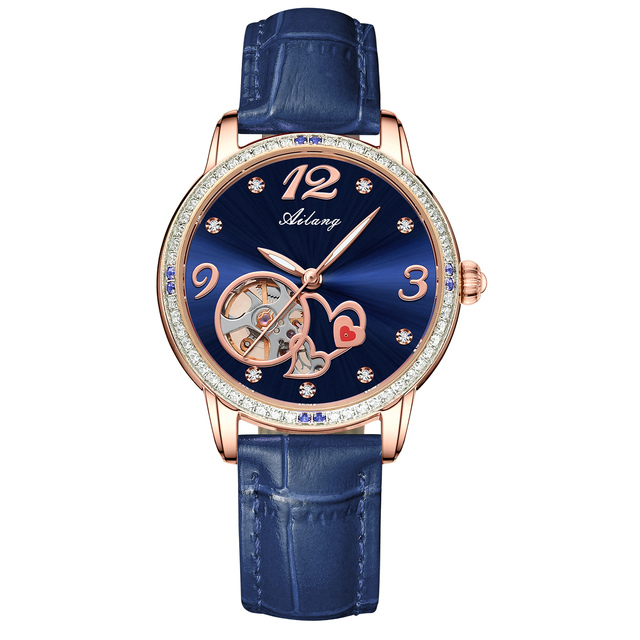 AILANG Fashion Ladies Automatic Mechanical Luminous Watch Diamond Waterproof Luxury Women's Watch