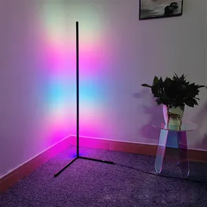 Lámpara de suelo Rgb con Control remoto por aplicación Tuya, luz de esquina de Color mágico a todo Color, música, ritmo, fiesta en casa, recolección de luz