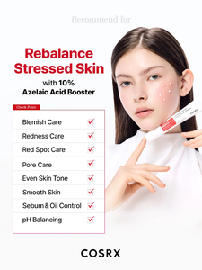 [Pour Afreeca uniquement] [COSRX] Crème apaisante anti-rougeurs à l'acide azélaïque 10 B5 30ml pour le contrôle des imperfections et l'équilibrage du pH de la peau - Product Image 2