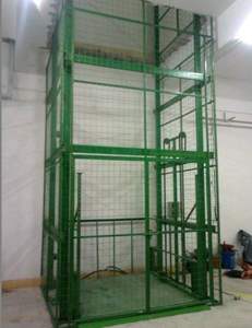 Harga pabrik rel panduan vertikal pengangkat kargo rel timbal Lift kargo dengan sistem pengangkat hidrolik - Product Image 2