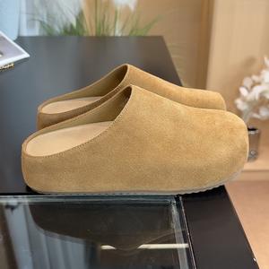 Zapatos de Tacón Grueso con Punta Redonda para Mujer, Estilo Mule, Verano, Moda Nueva, Personalizados - Product Image 1