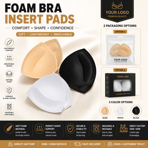Almohadillas de esponja para sujetador <span class=keywords><strong>push</strong></span>-<span class=keywords><strong>up</strong></span>, invisibles y sexys, insertos para bikini, directo de fábrica - Product Image 1