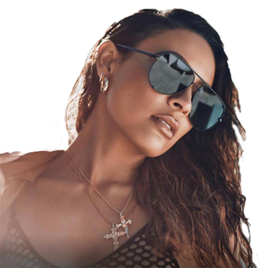 STORY STYZ6256 Factory Wholesale Fashion Trend Classic <strong>Aviation</strong> Polarized Oversized Metal <strong>Sunglasses</strong> Double Bridge Sun Glasses - Product Image 1