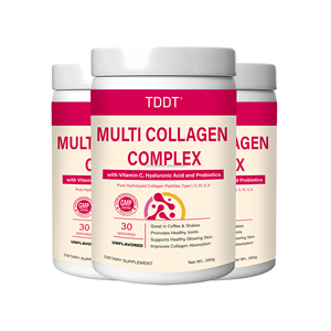 TDDT Complejo de Colágeno en Polvo 280g Sin Sabor con Vitamina C, Ácido Hialurónico y Probióticos, 30 Porciones - Product Image 1